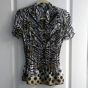 black, tan and white